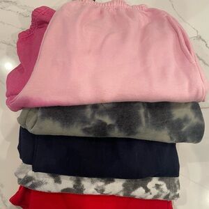 PrettyLittleThing Women's Joggers - Pink, Tie-Dye, Red